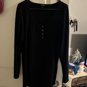 Torrid Black Long Sleeve Top